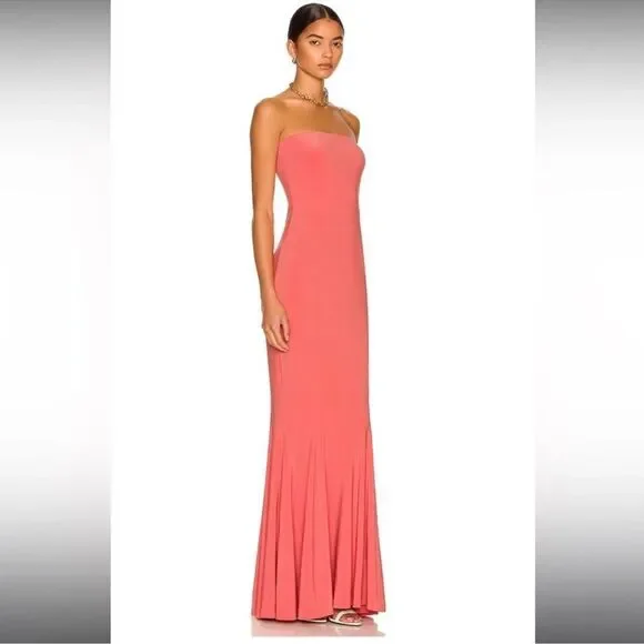 Norma Kamali Strapless Fishtail Gown XL